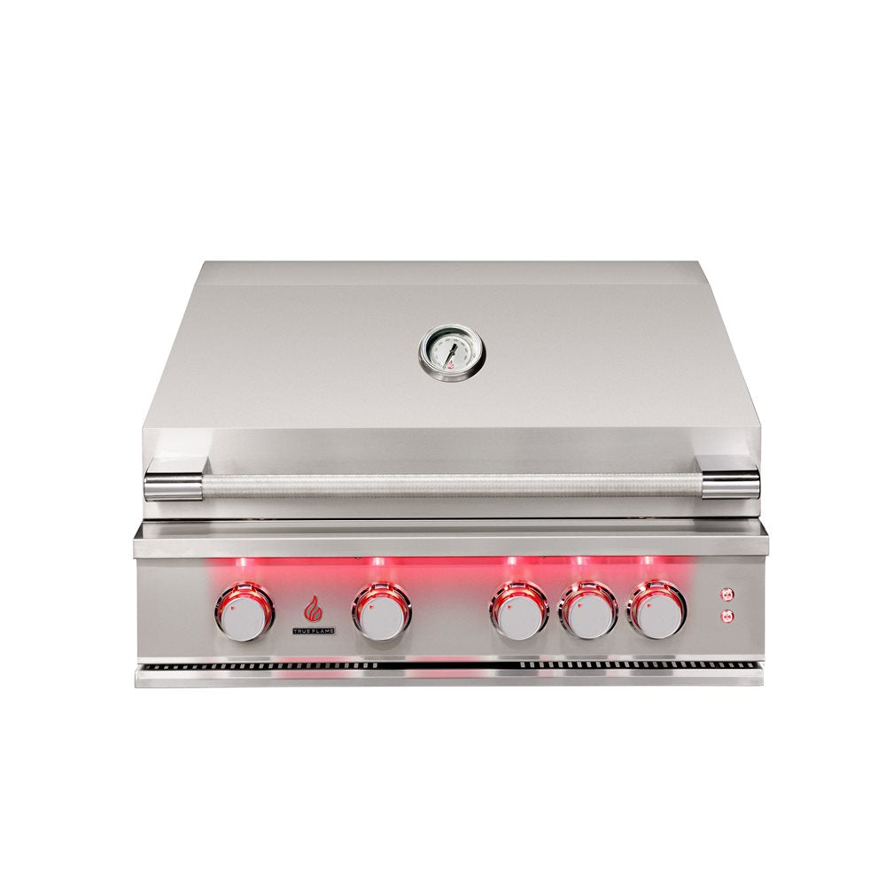 TrueFlame 32" 4-Burner Built-In Gas Grill- Natural Gas
