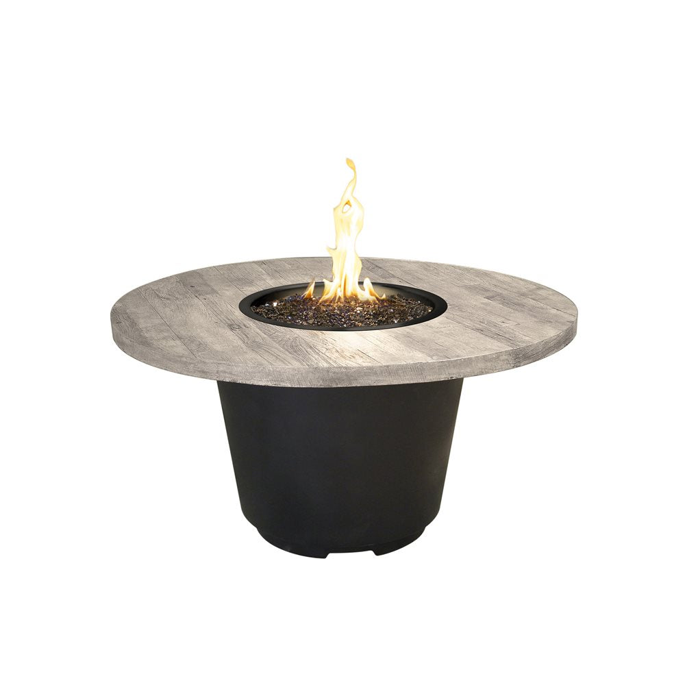 American Fyre Designs Cosmopolitan Silver Pine Firetable - Propane