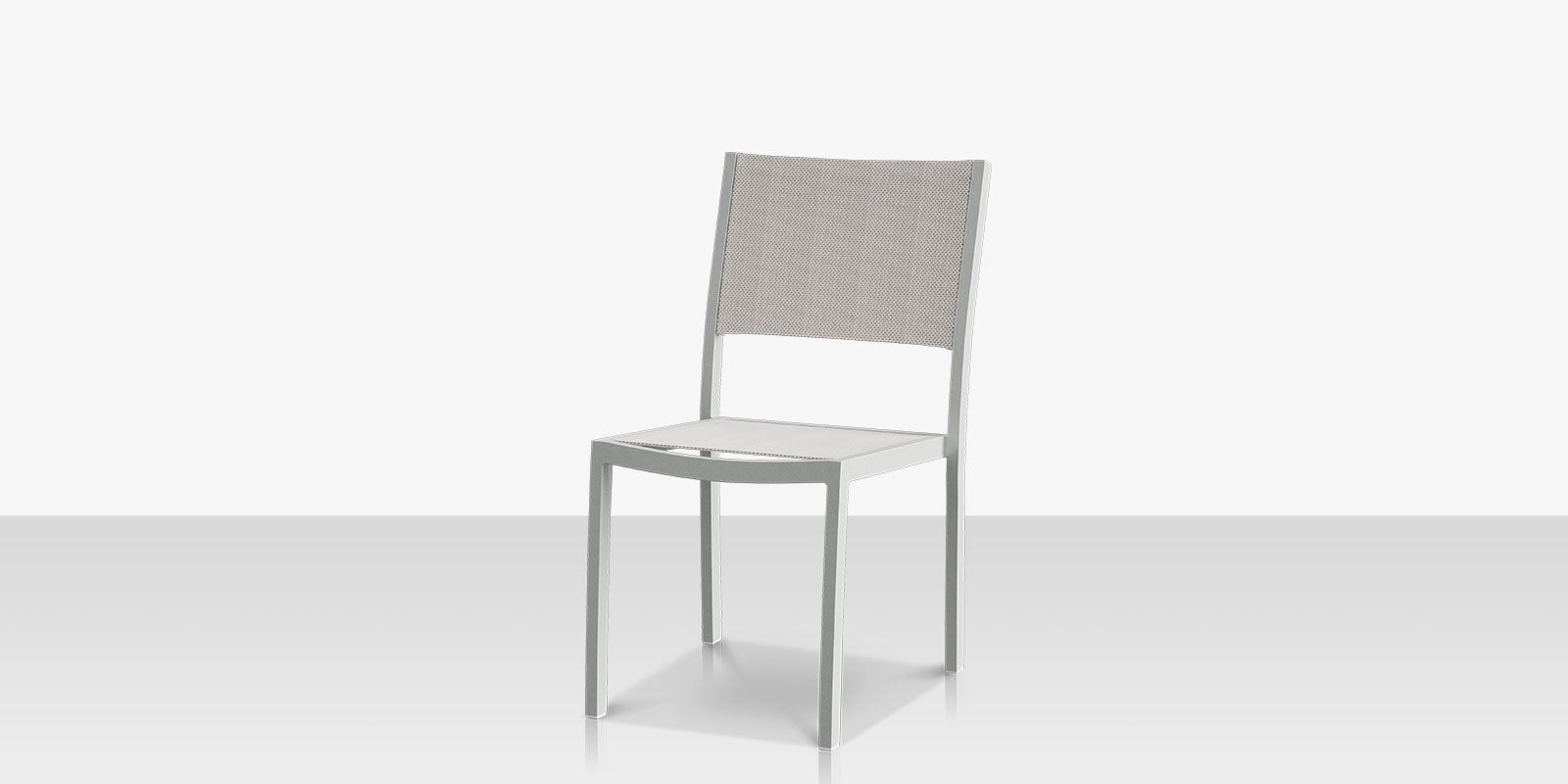 Fusion Dining Side Chair - Kessler Silver - Cloud Duo Sling