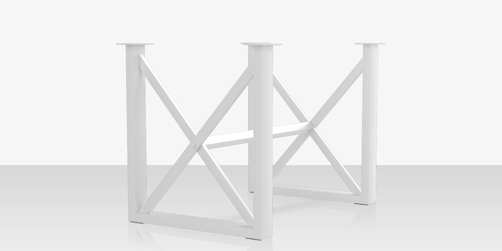 Contemporary  Square X Style Bar Table Base