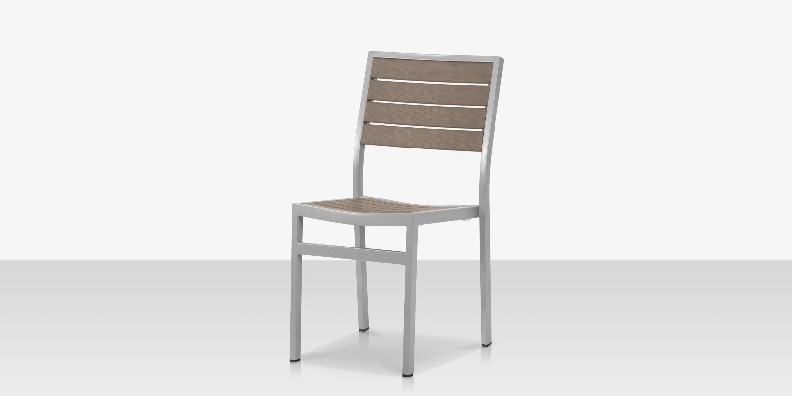 Napa Dining Side Chair - Silver Frame/Gray Seat & Back