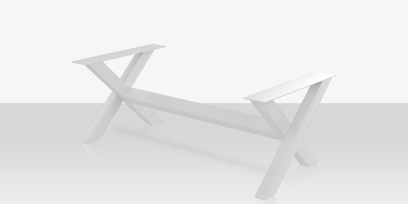 Contemporary X Style Dining Table Base