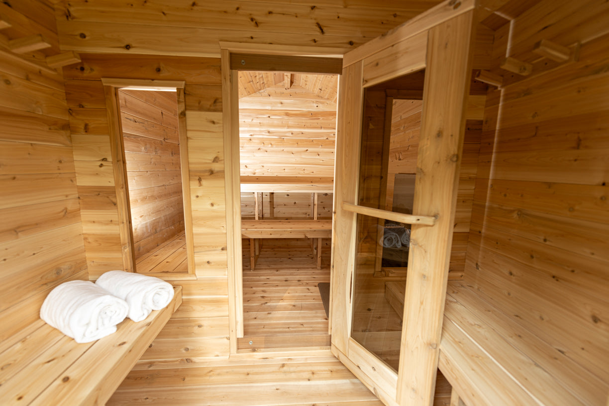 Dundalk LeisureCraft CT Georgian Cabin Sauna With Change Room