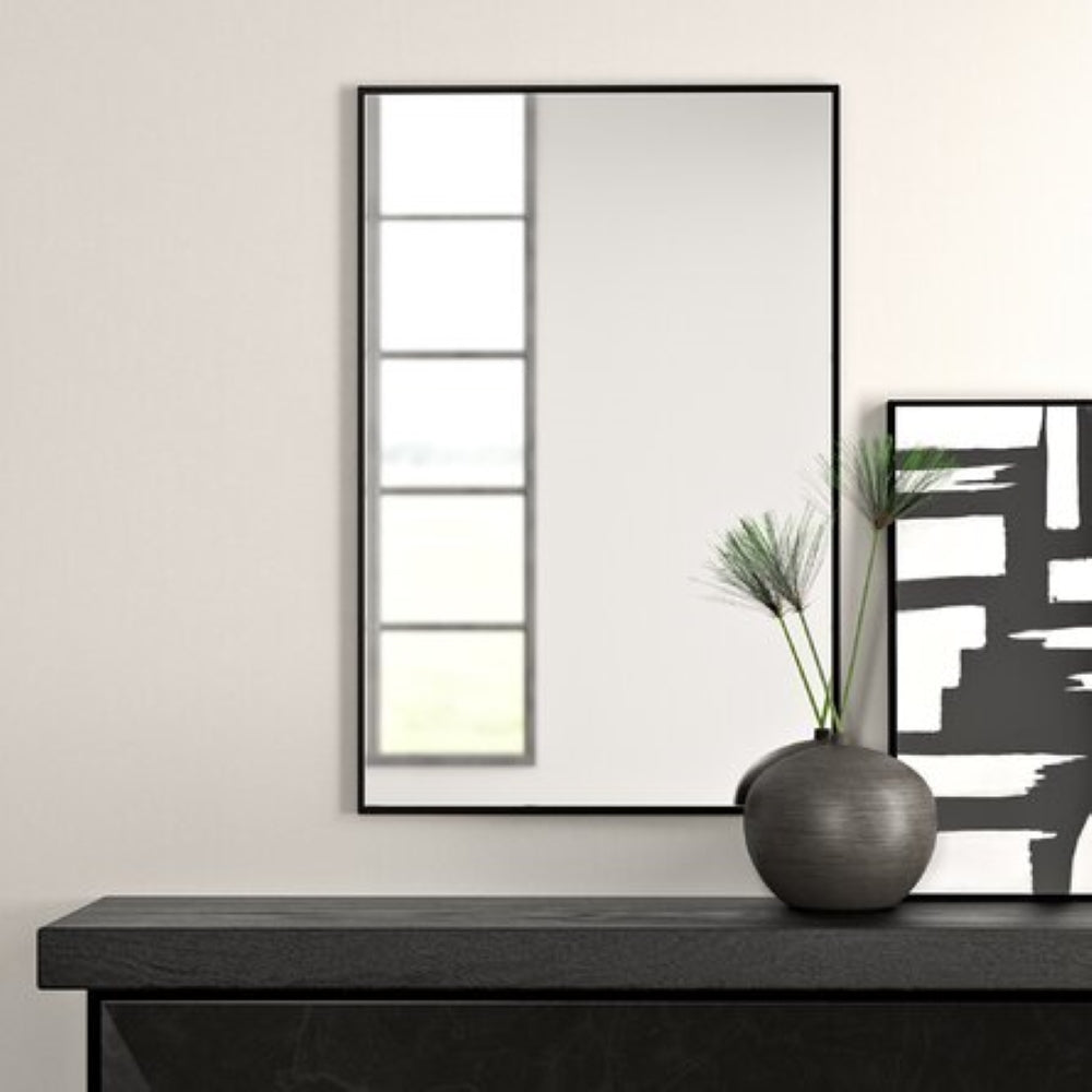 Vera 24" x 32" Rectangular Vanity Mirror with Modern Metal Frame