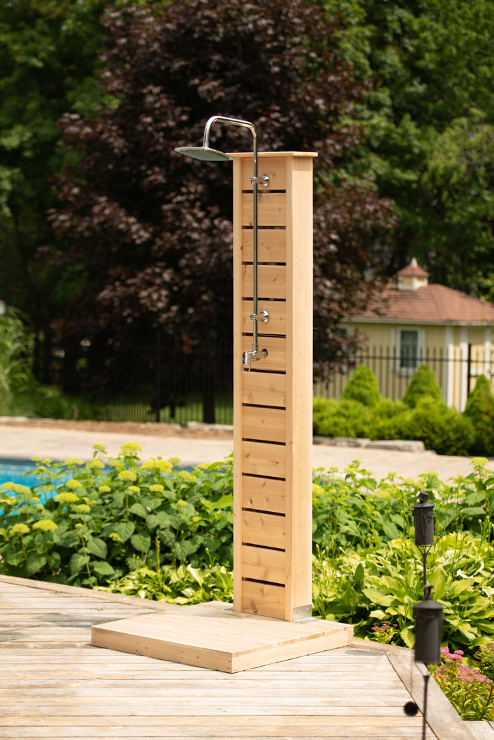 Dundalk Sunlight Outdoor Shower - Clear Red Cedar