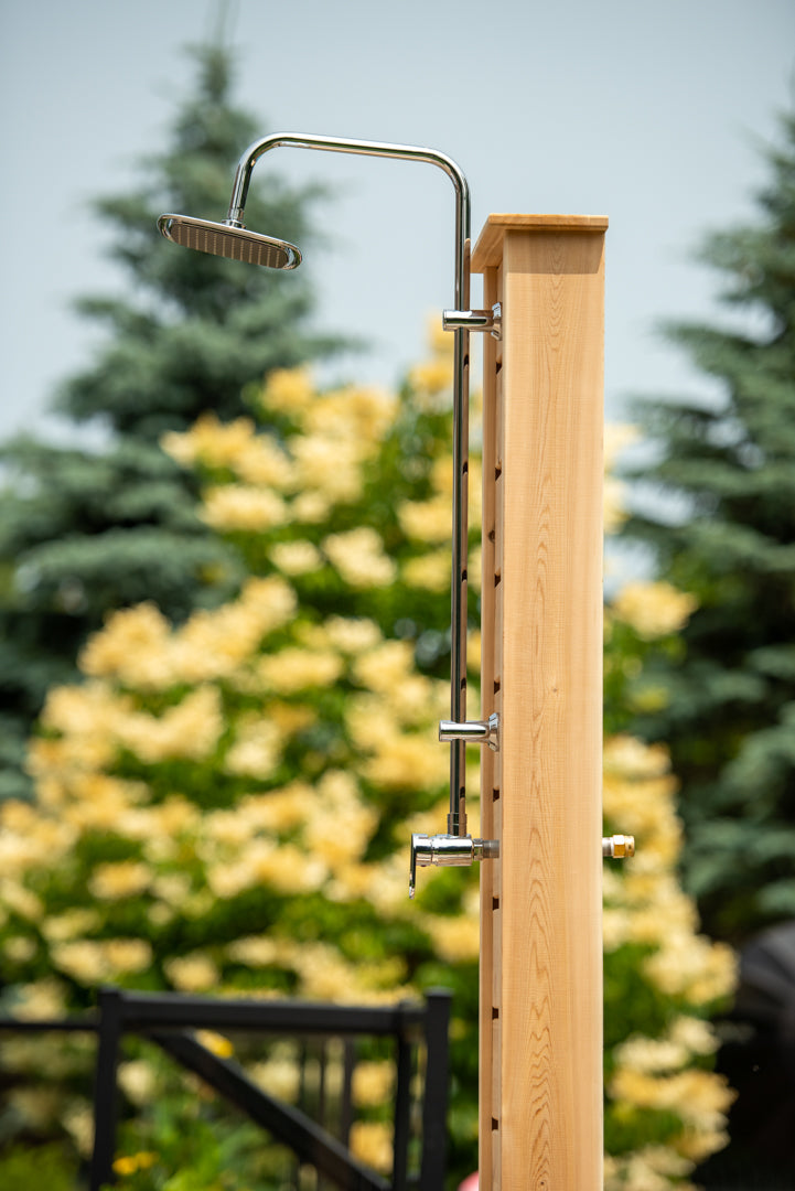 Dundalk Sunlight Outdoor Shower - Clear Red Cedar