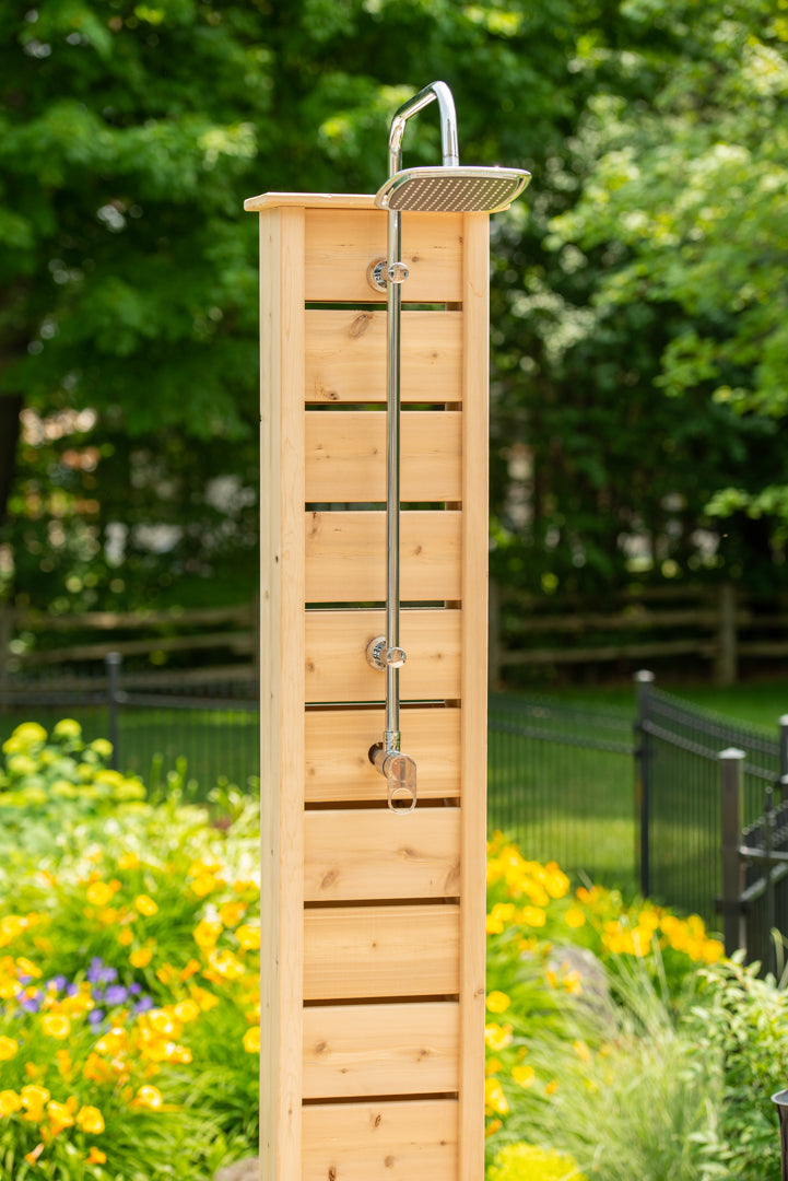 Dundalk Sunlight Outdoor Shower - Clear Red Cedar