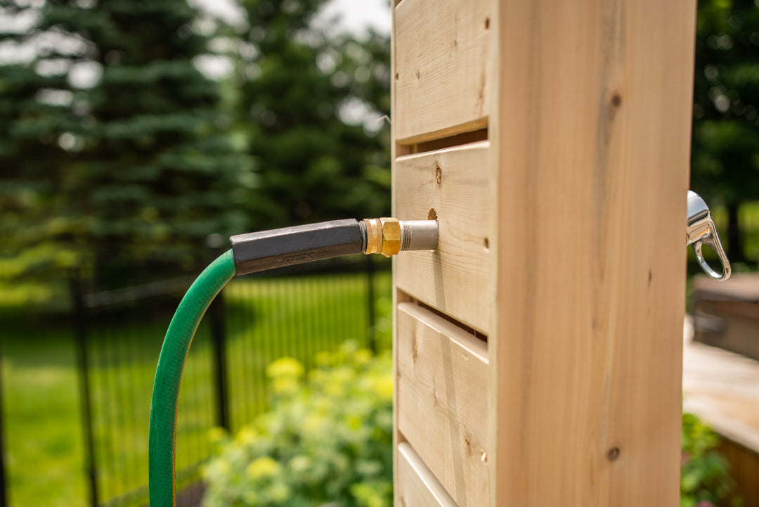 Dundalk Sunlight Outdoor Shower - Clear Red Cedar