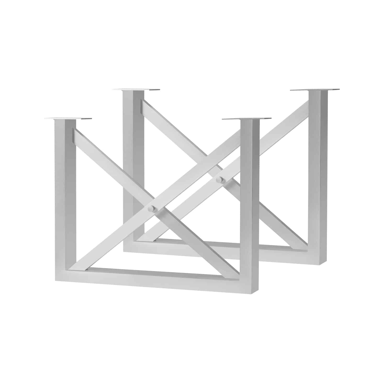 Contemporary Square X Style Dining Table Base
