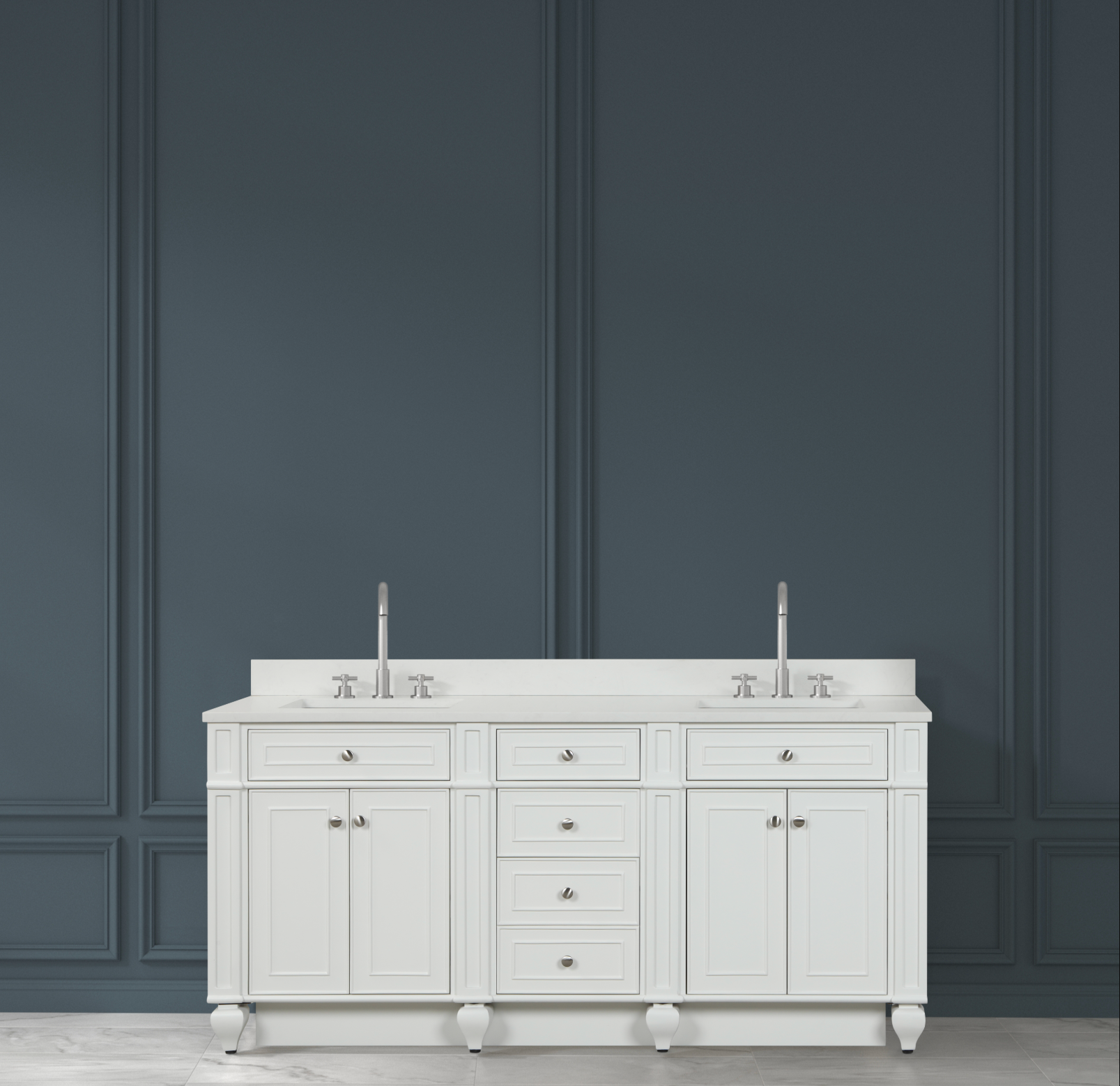 Winston 72" Double Vanity in White