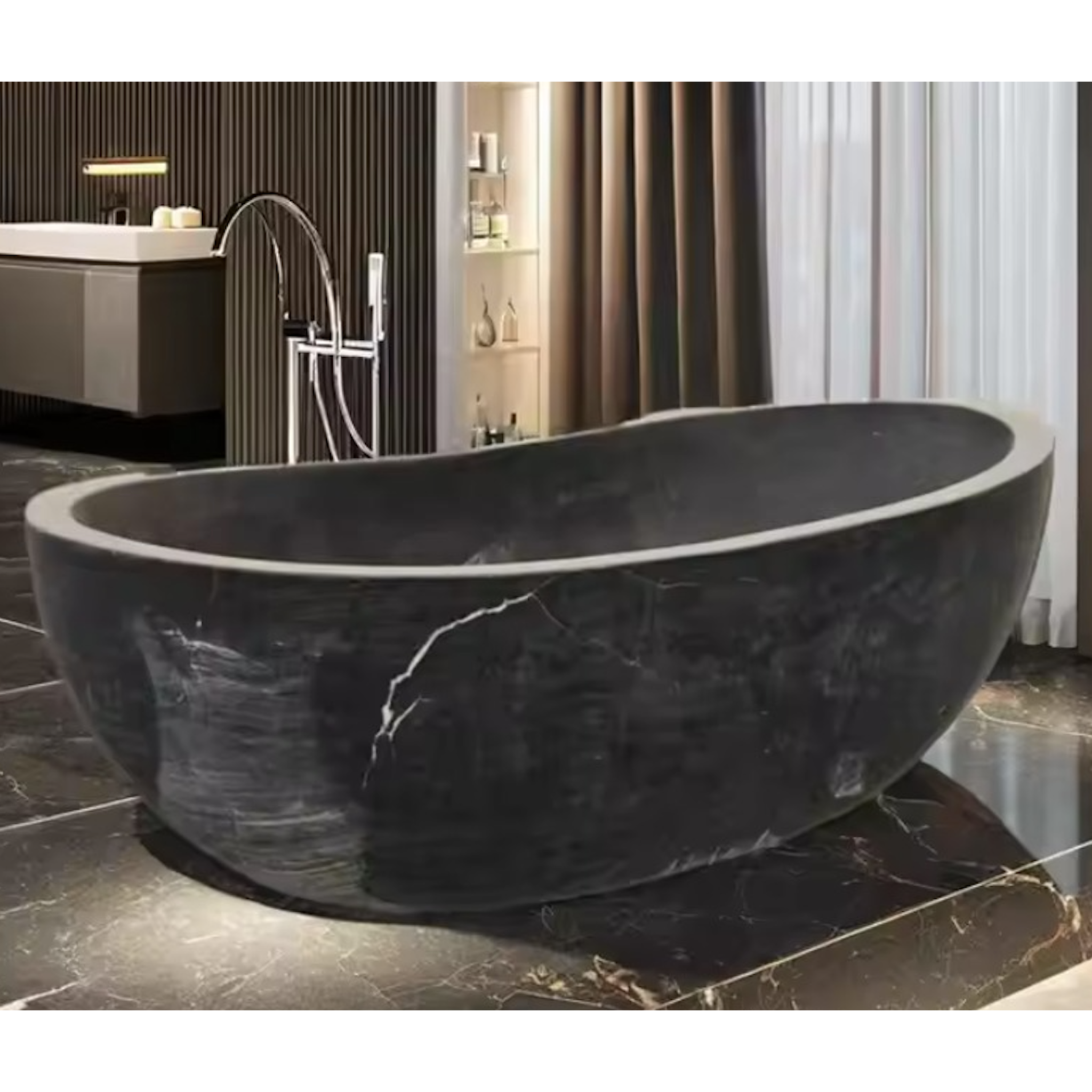 NoirMarble Sanctuary Bathtub