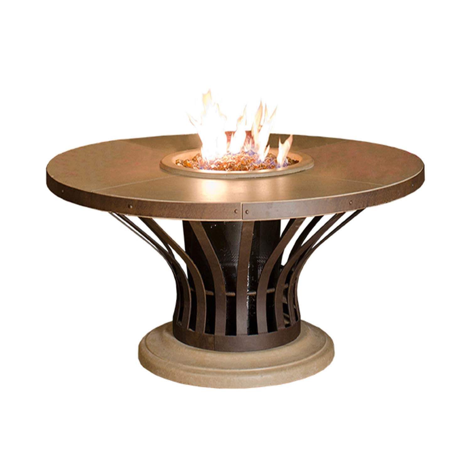American Fyre Designs Fiesta Firetables Café Blanco Finish