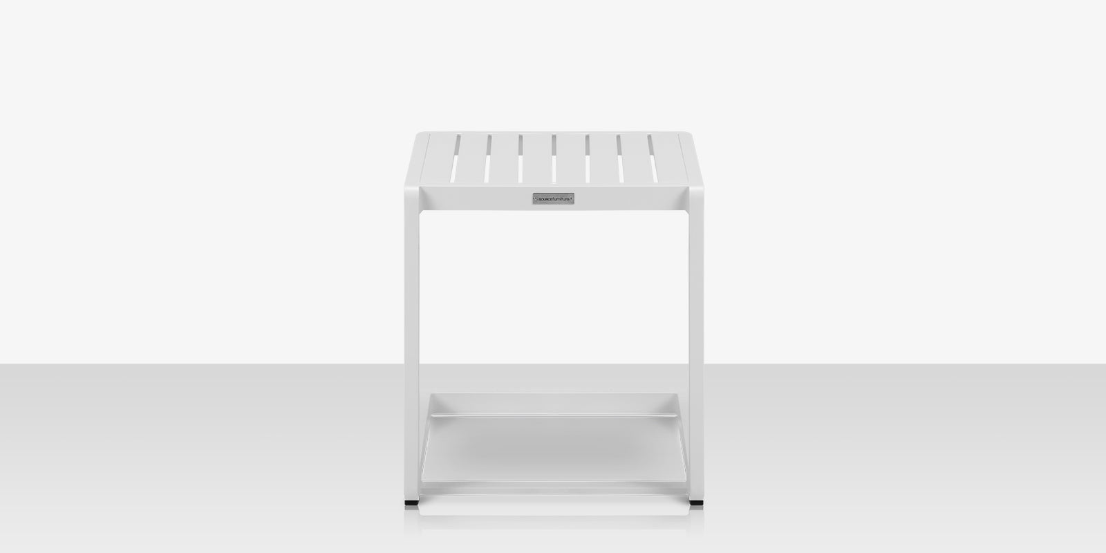 Fusion End Table (Square) - Tex White