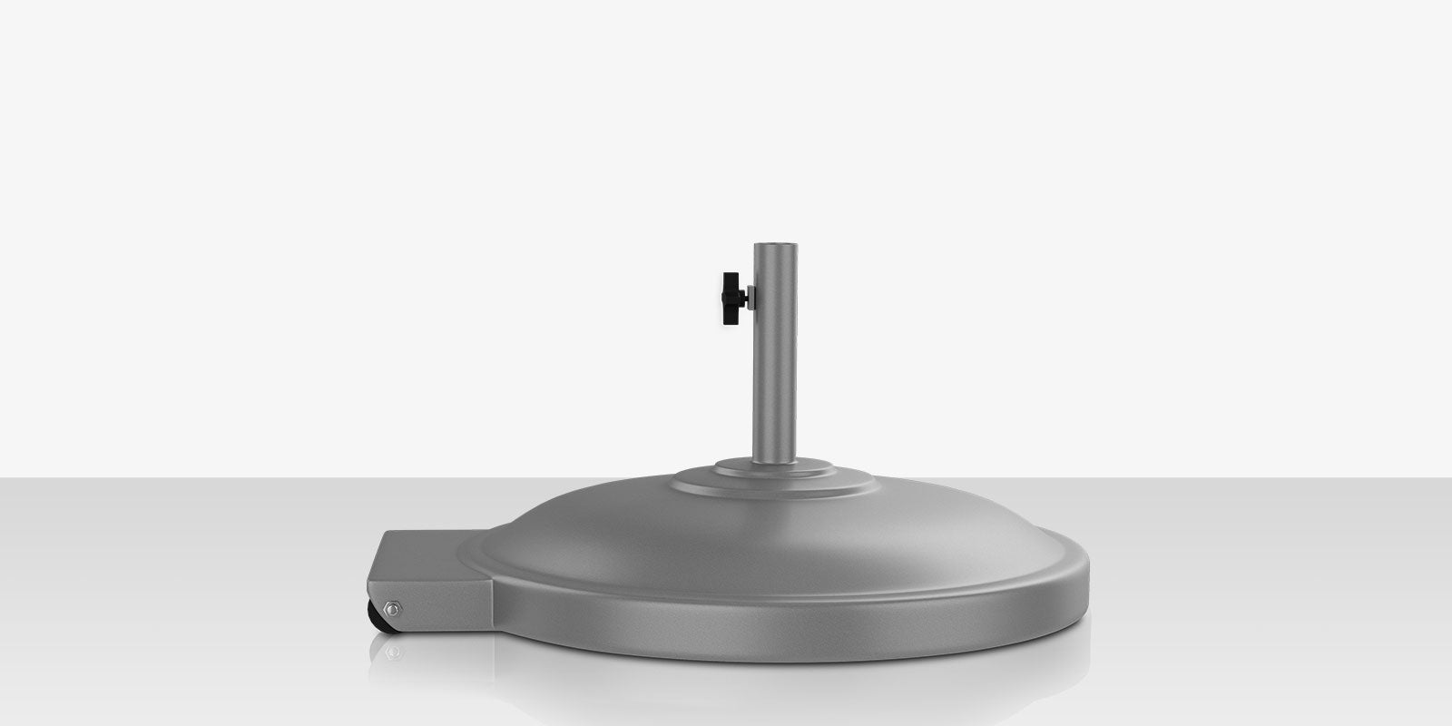 Rio Umbrella Base 135lbs with Wheels Kessler Silver